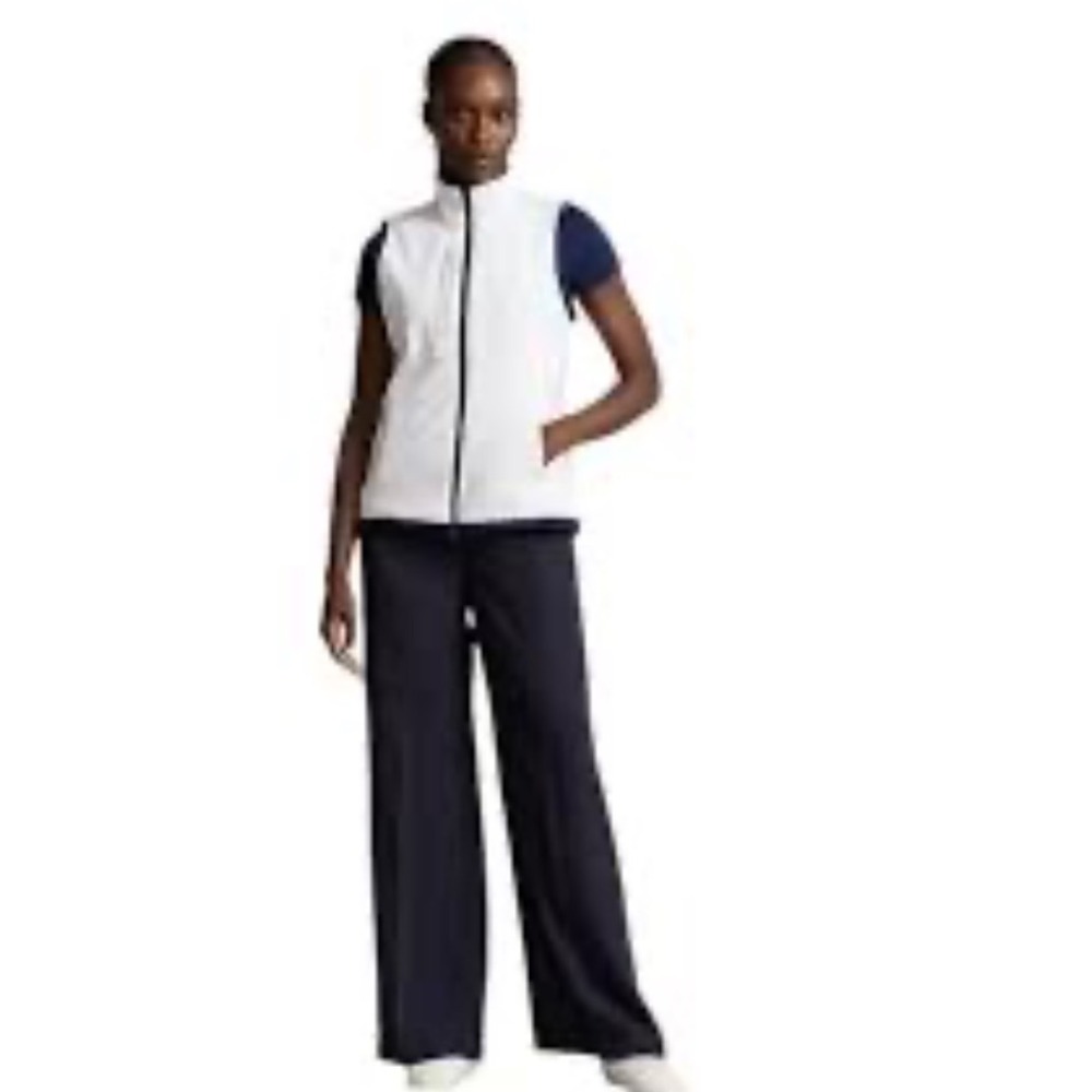 Ralph Lauren RLX Golf Terry Sleeveless Full-Zip Vest Size Large White‎ Navy